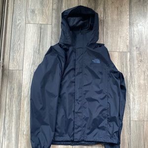 NorthFace Rain / City Jacket. Large. Navy. Hooded.